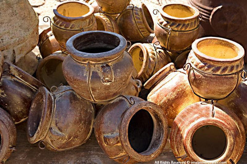 Golden Pots Photographic Print