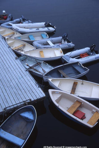 Blue Boats Note Card